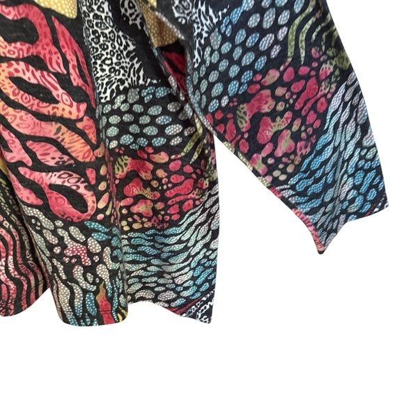 Serengeti Women's V Neck Tropical Nautical Size 3 Tunic Beach Hawaiian vibrant - Picture 9 of 13